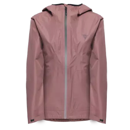 HGC SHELL LIGHT - WOMEN'S WATERPROOF BIKE JACKET - ROSE-TAUPE - 1