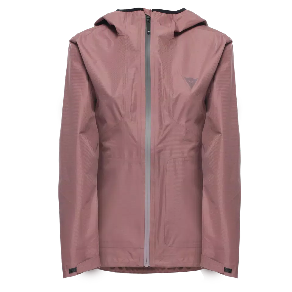 HGC SHELL LIGHT - WOMEN'S WATERPROOF BIKE JACKET - ROSE-TAUPE - 1