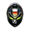 K6 S ERAZER BLACK/RED/YELLOW FLUO - MOTORBIKE FULL FACE HELMET DOT (E2206)