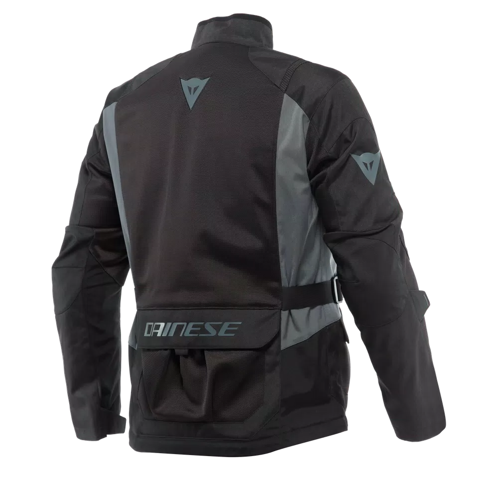 DESERT TEX - MEN'S TOURING SUMMER MOTORCYCLE JACKET IN FABRIC - BLACK/BLACK/EBONY - 2