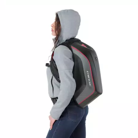 D-MACH 2 - SPORT BIKER BACKPACK - BLACK/GREY/RED - 3