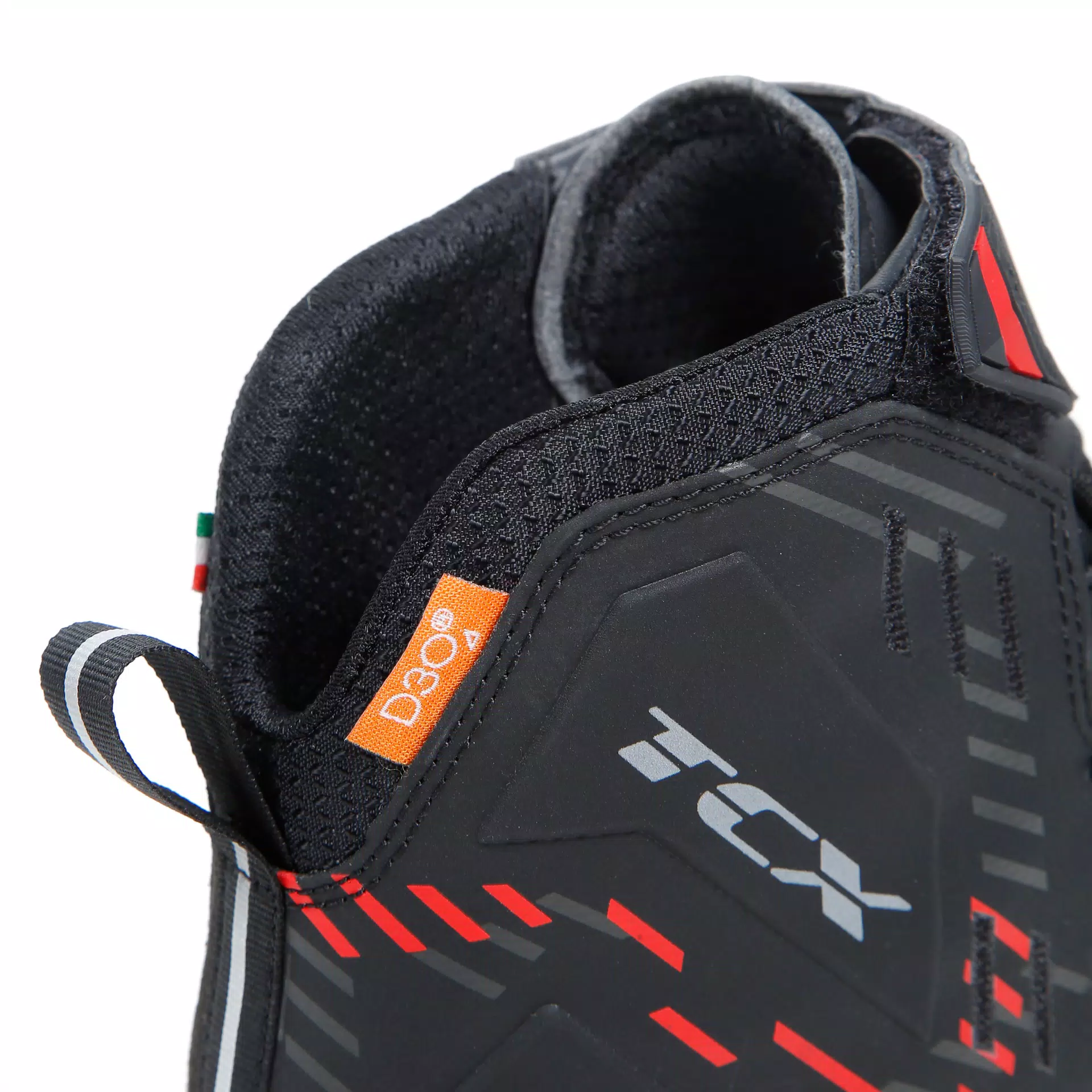 R04D WP WASSERFESTE MOTORRADSCHUHE HERREN - SCHWARZ/ROT