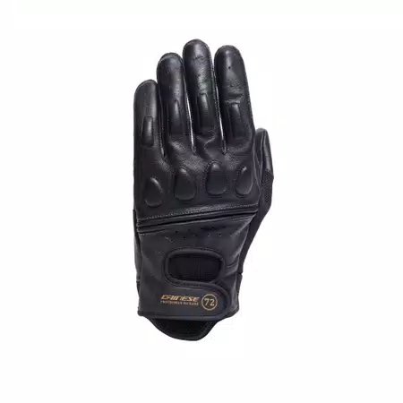 BLACKJACK 2 - VINTAGE SUMMER MOTORCYCLE GLOVES - BLACK/BLACK - 1