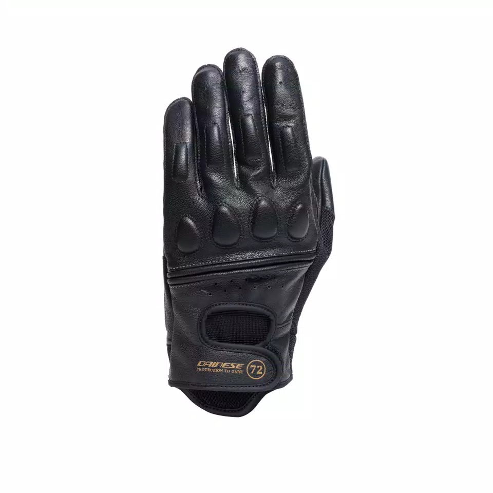 BLACKJACK 2 - MOTORRADHANDSCHUHE SOMMER VINTAGE - BLACK/BLACK - 1