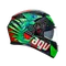 K3 KAMALEON BLACK/RED/GREEN - MOTORRAD INTEGRAL-HELM E2206