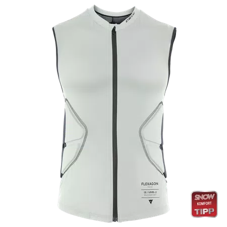 WOMEN'S FLEXAGON BESCHERMEND SKI-VEST - PURITAN-GRAY/STRETCH-LIMO - 1