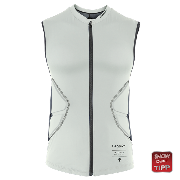 FLEXAGON WAISTCOAT WOMAN PURITAN-GRAY/STRETCH-LIMO- Ski safety