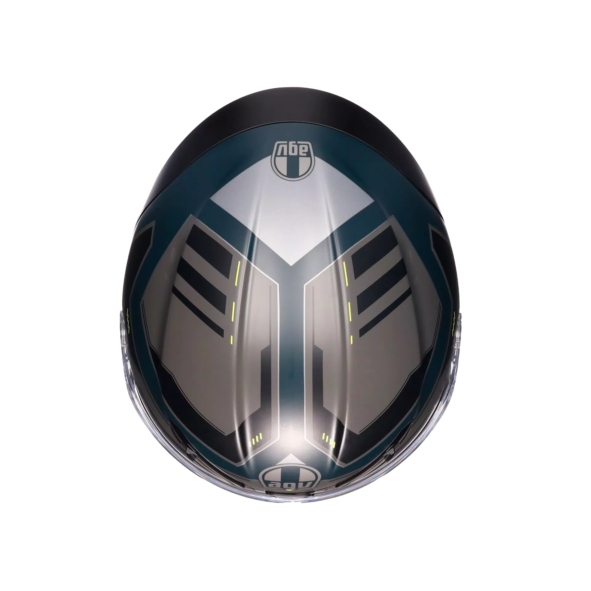 K6 S ENHANCE MATT GREY/YELLOW FLUO - MOTORBIKE FULL FACE HELMET E2206