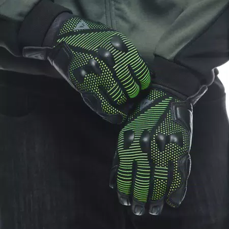 UNRULY ERGO-TEK GLOVES - ANTHRACITE/ACID-GREEN - 2