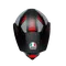 AX9 REFRACTIVE ADV MATT CARBON/RED - MOTORBIKE FULL FACE HELMET E2205