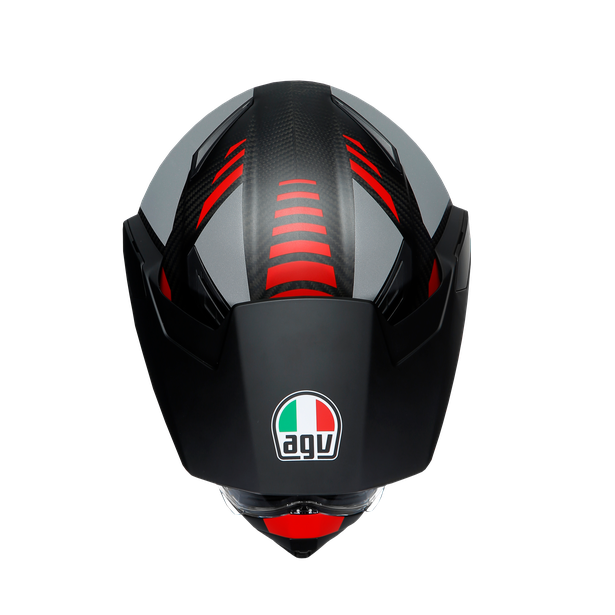 ax9-refractive-adv-matt-carbon-red-motorbike-full-face-helmet-e2205 image number 6