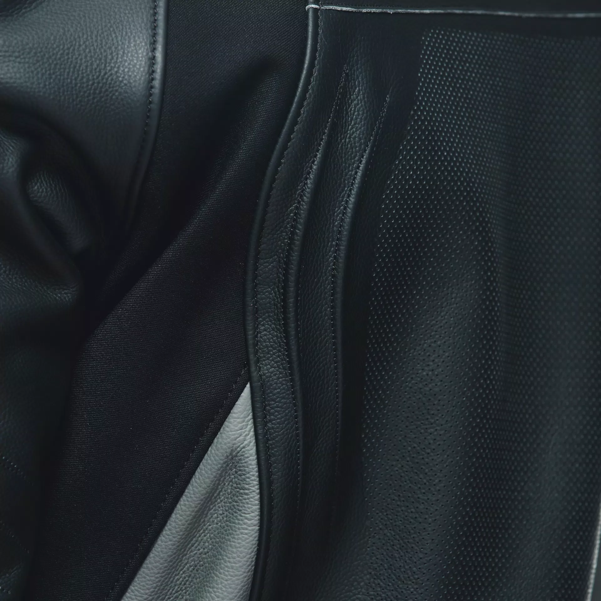 RACING 4 - MEN'S MOTORCYCLE PERFORATED LEATHER JACKET