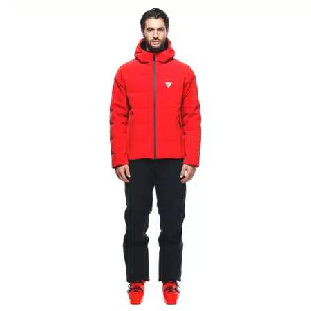 MEN'S WATERPROOF SKI DOWN JACKET - FIRE-RED - 3