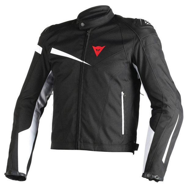 veloster-tex-jacket-black-black-white image number 0
