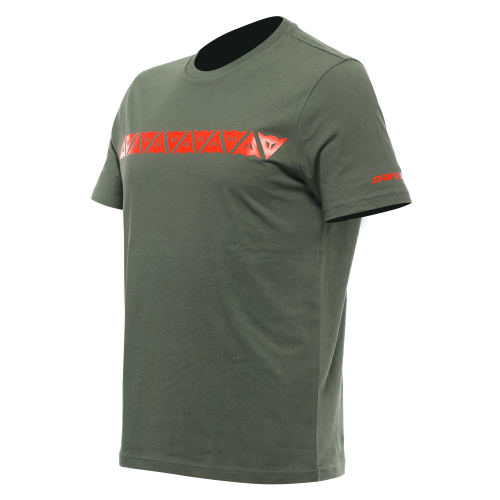 dainese-t-shirt-stripes-climbing-ivy-fluo-red image number 0