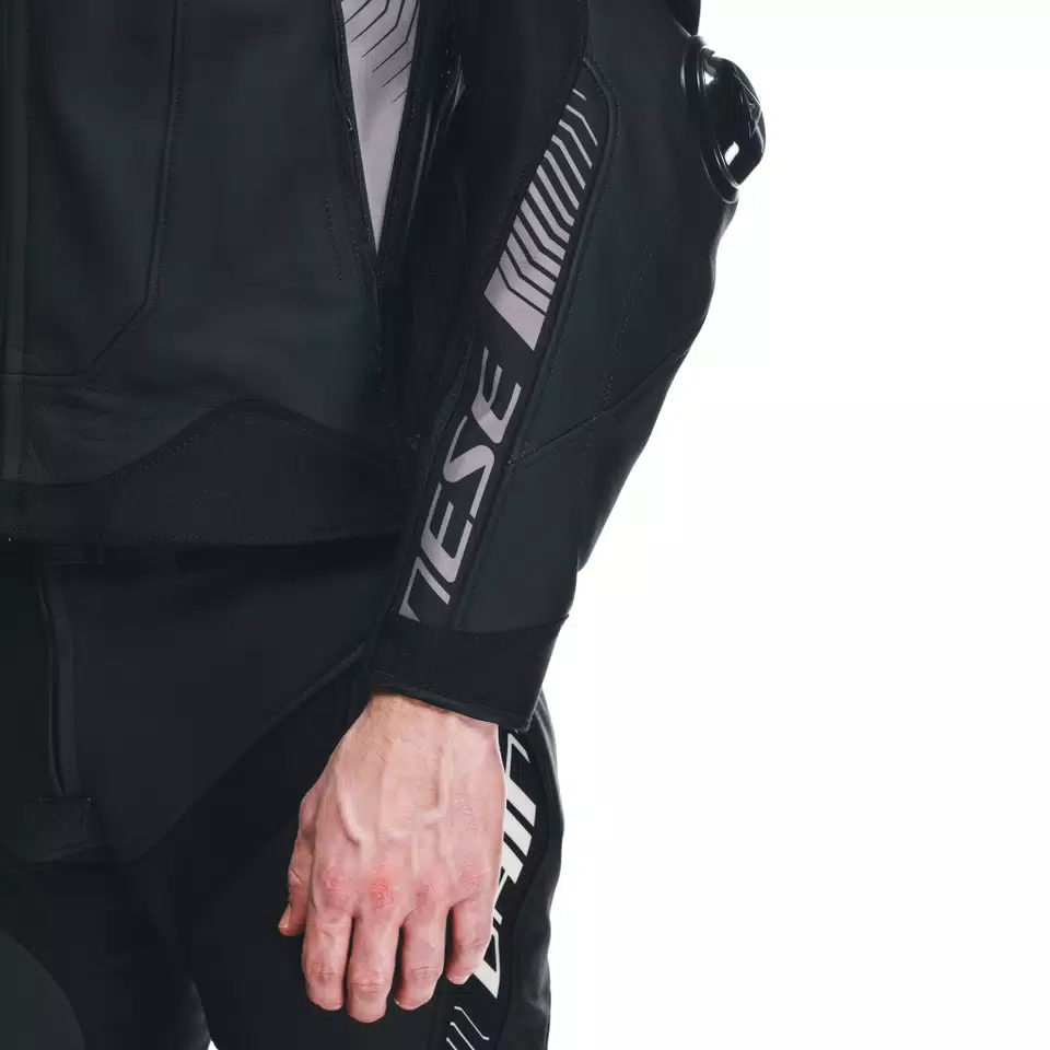 SUPER SPEED 4 - GIACCA MOTO IN PELLE UOMO - BLACK-MATT/CHARCOAL-GRAY - 11