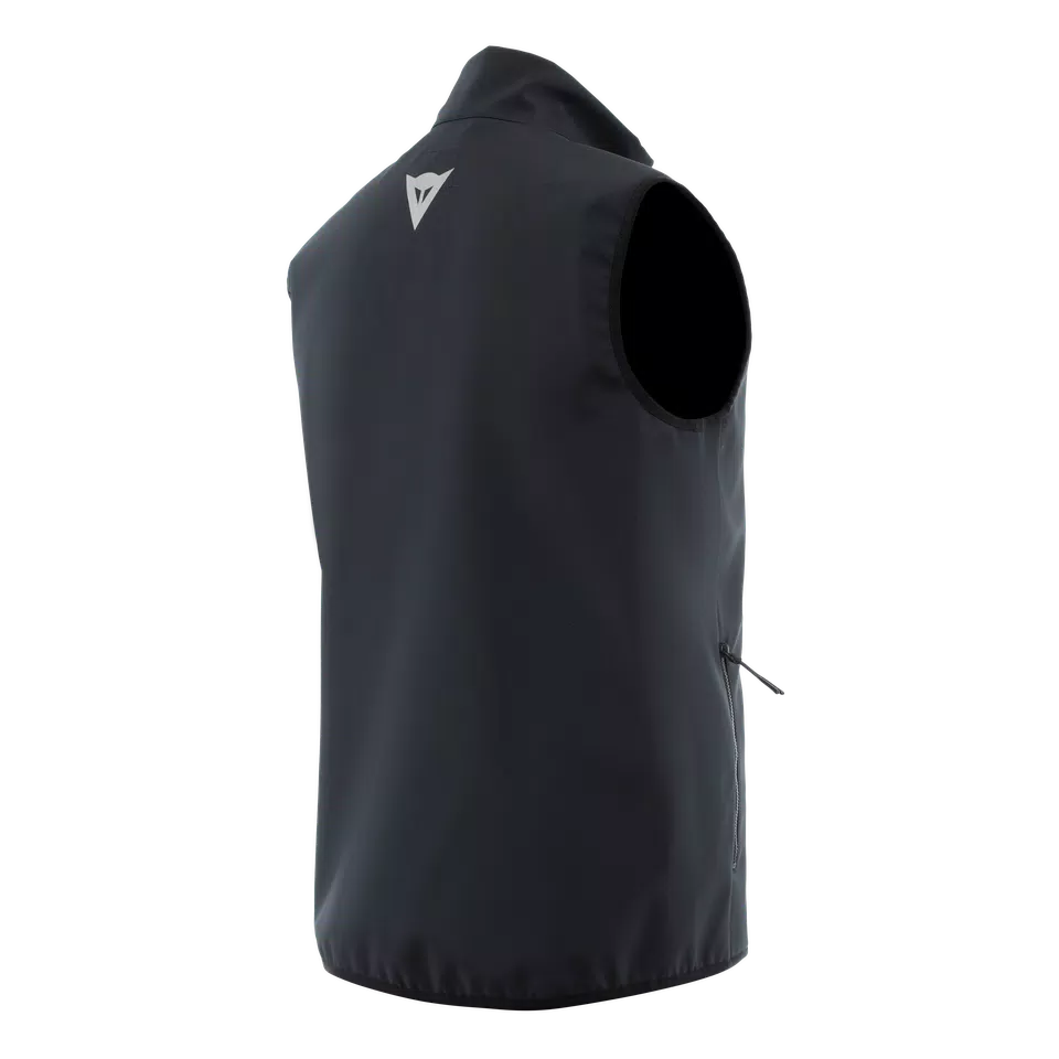 MEN'S MOTORCYCLE NO-WIND THERMAL VEST - BLACK - 2