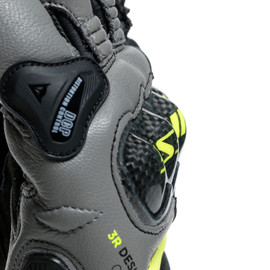 CARBON 3 SHORT GLOVES BLACK/CHARCOAL-GRAY/FLUO-YELLOW- Gloves