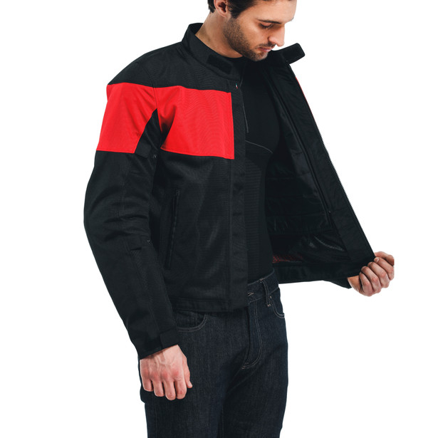elettrica-air-tex-giacca-moto-in-tessuto-uomo-black-black-lava-red image number 6