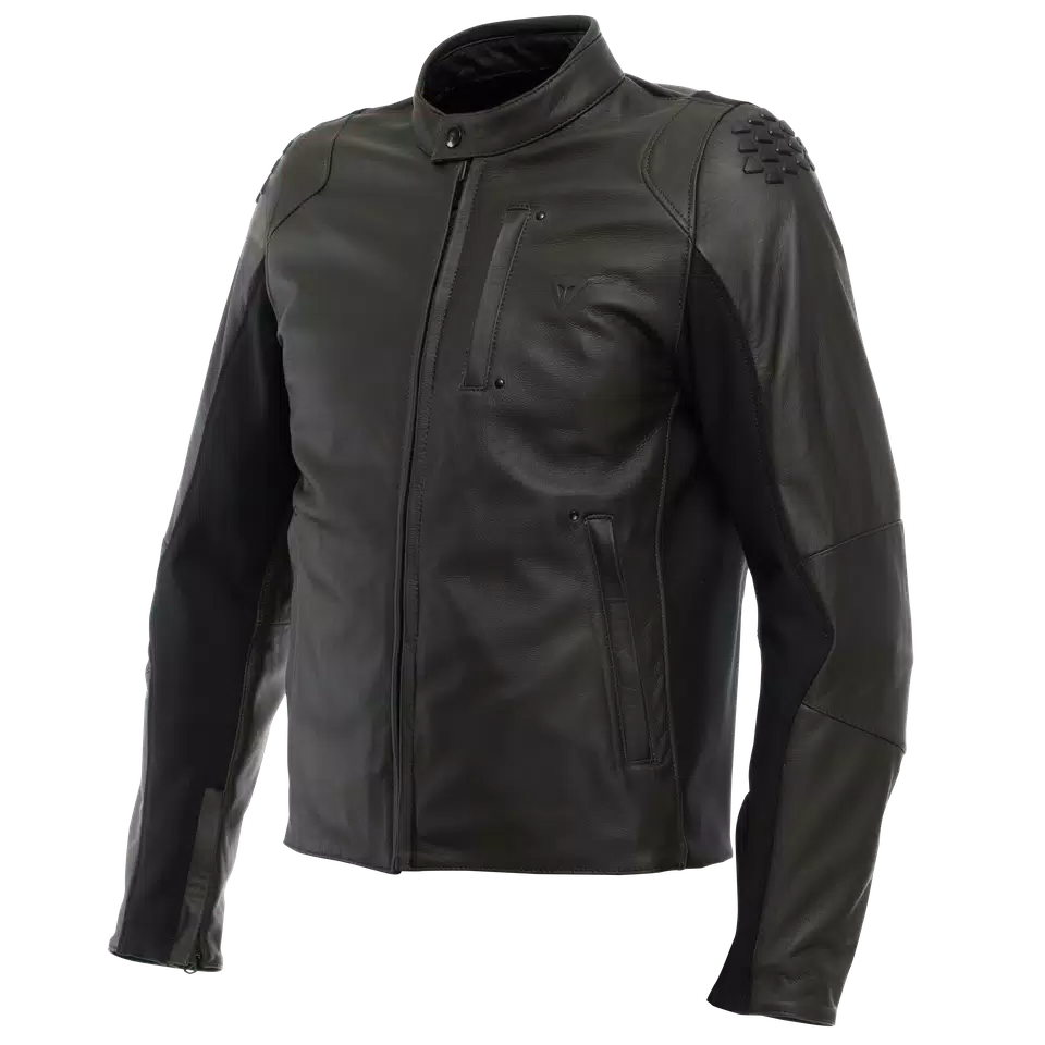 ISTRICE LEATHER JACKET - DARK-BROWN - 1