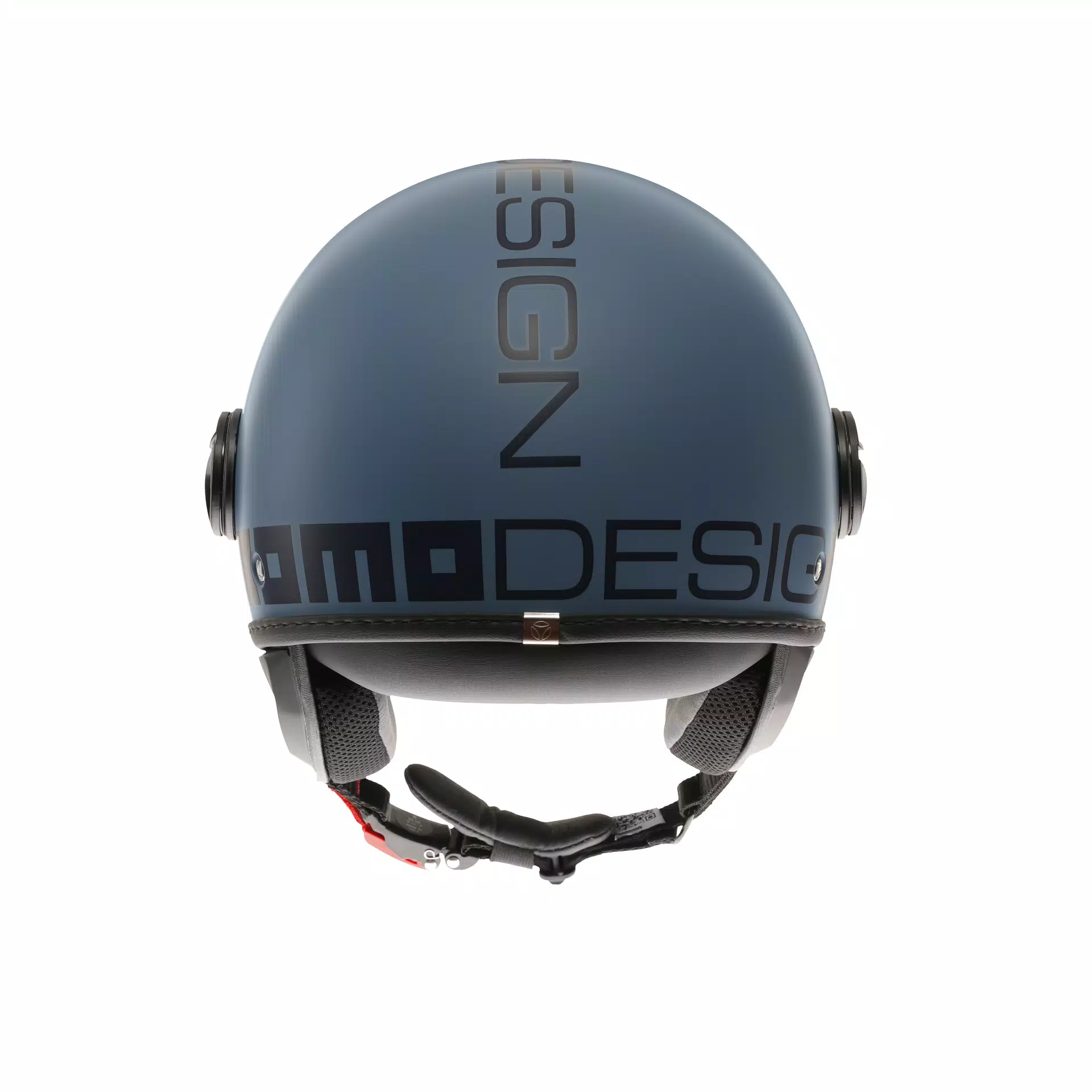 MOMODESIGN FGTR CLASSIC MATT DUSTY BLUE / BLUE - JET HELMET WITH VISOR E2206