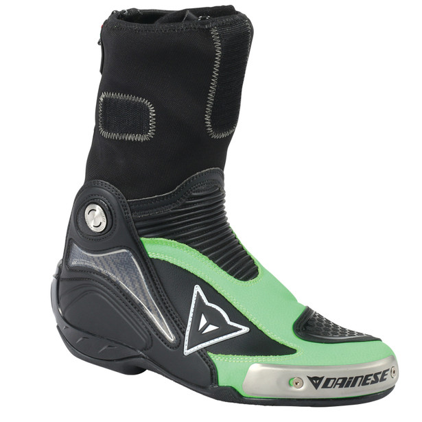R AXIAL PRO IN BOOTS BLACK/FLUO-GREEN- Leather