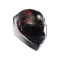 K1 S SLING MATT BLACK/RED - MOTORBIKE FULL FACE HELMET E2206