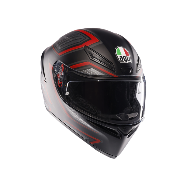 k1-s-sling-matt-black-red-motorbike-full-face-helmet-e2206 image number 0