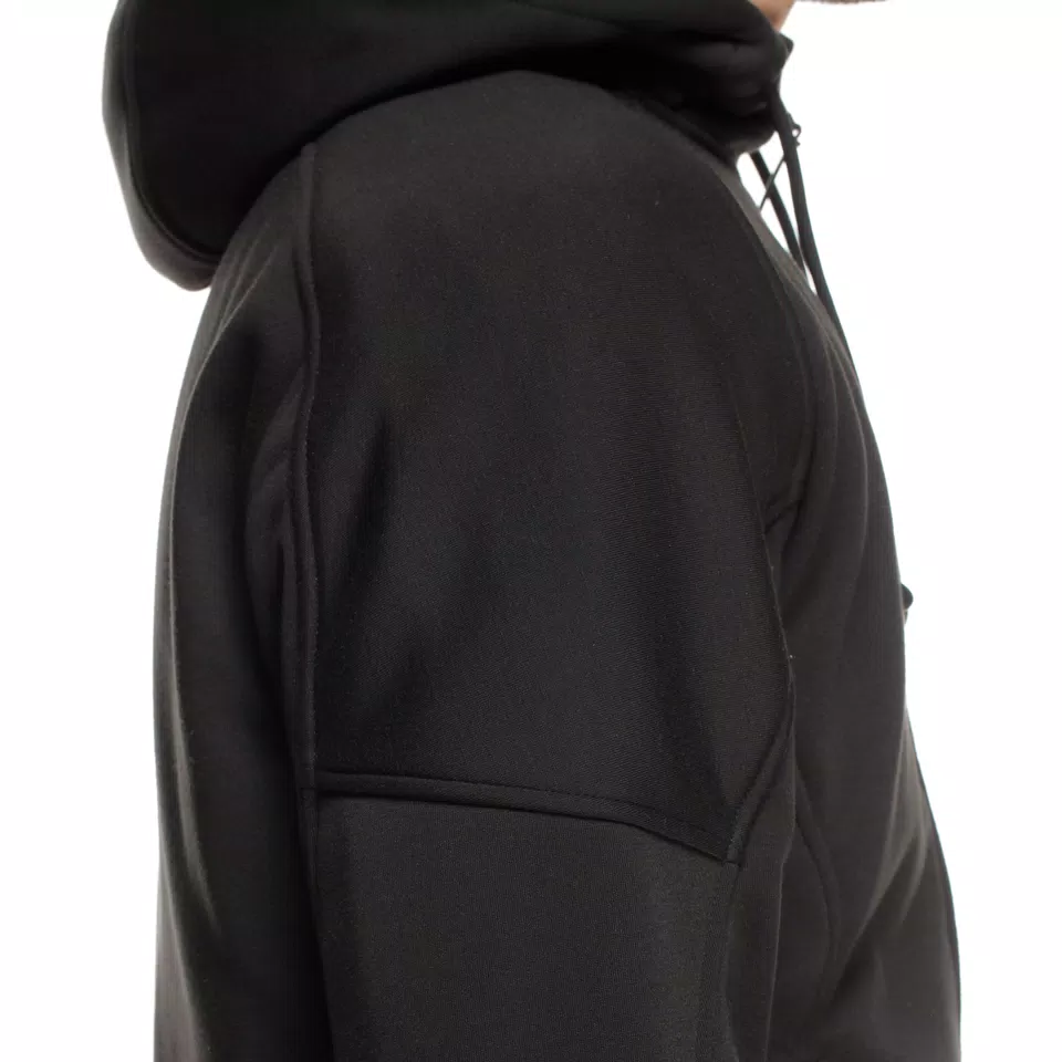 BOVISA - MOTORCYCLE HOODIE FULL-ZIP - BLACK/WHITE - 9