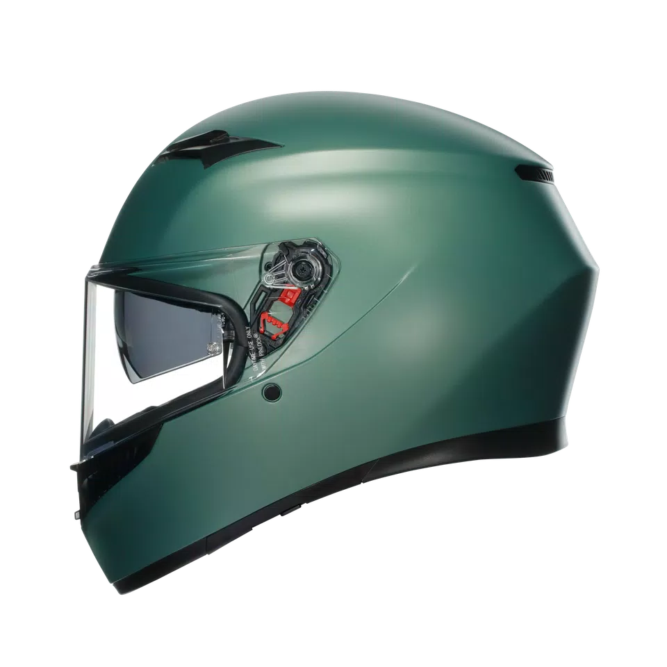 K3 MONO MATT SALVIA GREEN - MOTORBIKE FULL FACE HELMET E2206 -  - 4