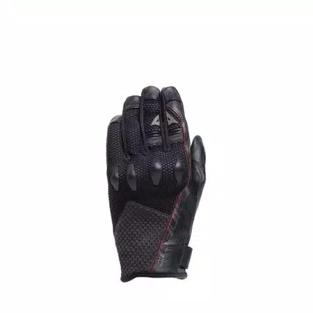 KARAKUM ERGO-TEK - MEN'S MOTORCYCLE TEXTILE GLOVES - BLACK/BLACK - 1