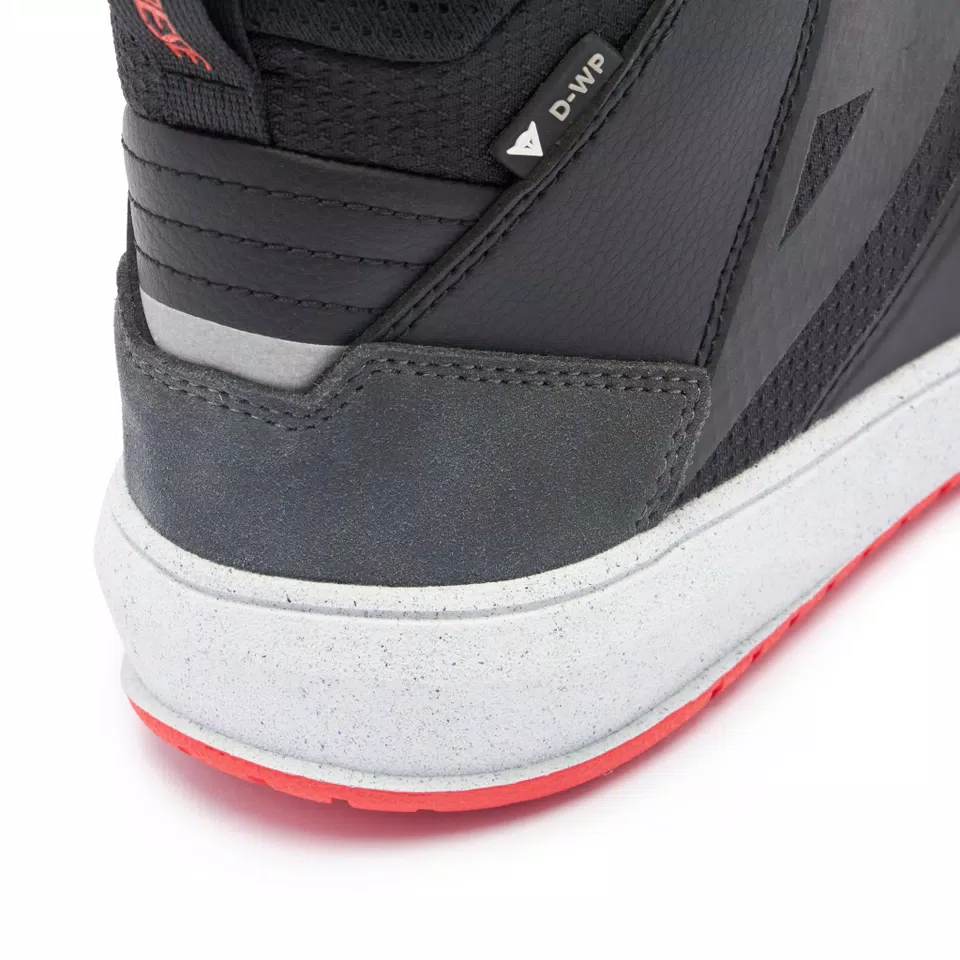 SUBURB D-WP SHOES - BLACK/WHITE/RED-LAVA - 9