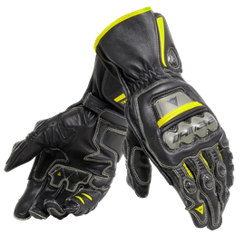 FULL METAL 6 GLOVES BLACK/BLACK/FLUO-YELLOW- Cuir