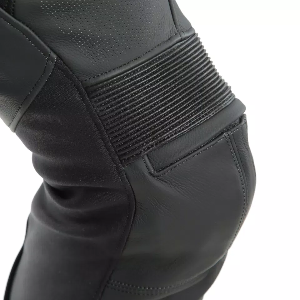 PONY 3 - MEN'S MOTORCYCLE PERFORATED LEATHER PANTS | BLACK PONY 3 - MEN'S MOTORCYCLE PERFORATED LEATHER PANTS | BLACK