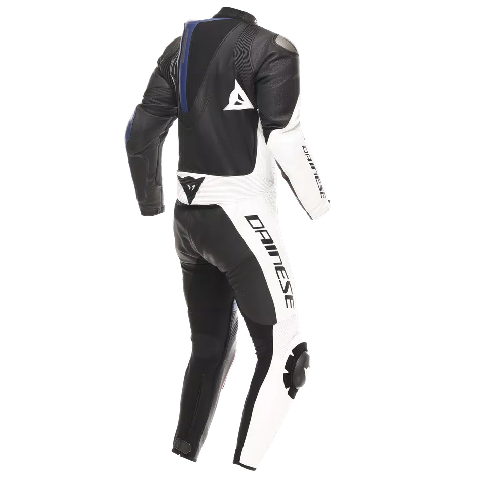 DEMON SPRINT PERF 1PC LEATHER SUIT - BLACK/WHITE/RED-LAVA - 2
