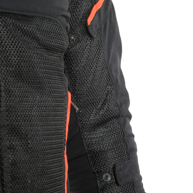 AIR FRAME D1 TEX JACKET BLACK/WHITE/FLUO-RED- Textile