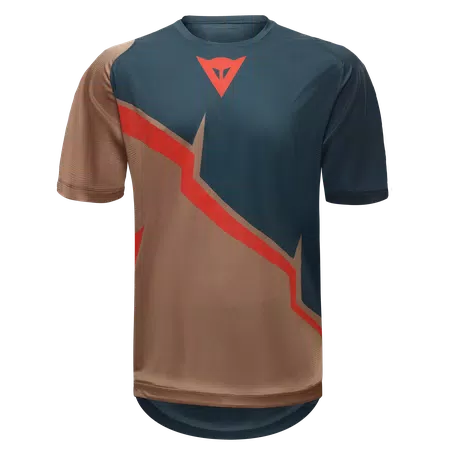 HG AER JERSEY SS - MEN'S SHORT SLEEVE BIKE T-SHIRT - BROWN/BLUE/RED - 1