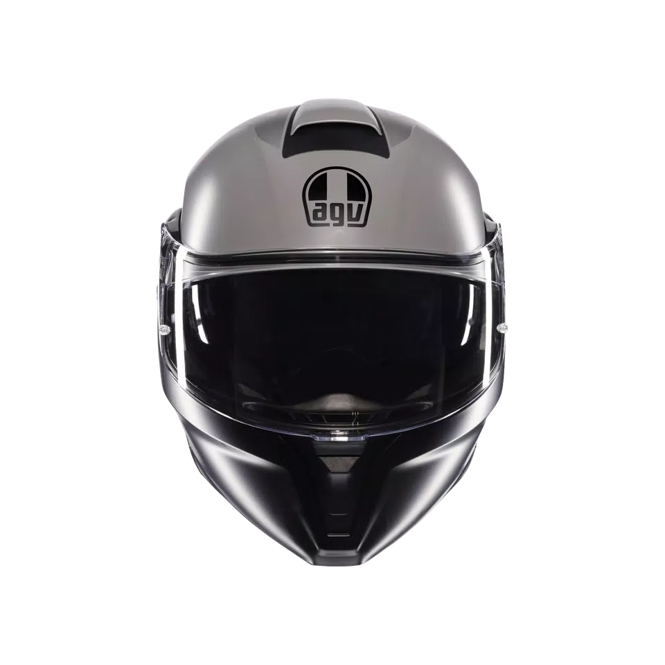 STREETMODULAR RESIA MATT GREY/BLACK/YEL FLUO - MOTORBIKE FLIP UP HELMET E2206 -  - 2