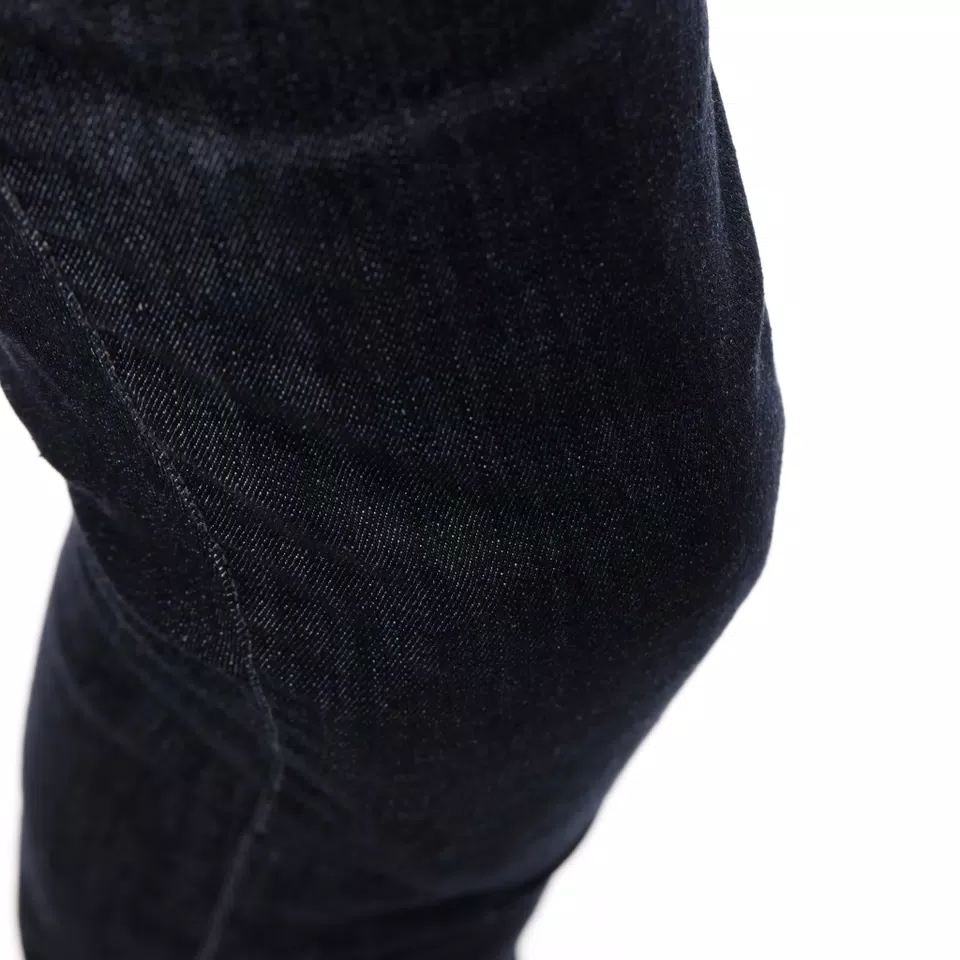 5-POCKET DENIM - MEN REGULAR TAPERED MOTORCYCLE JEANS - DEEP-BLUE - 5