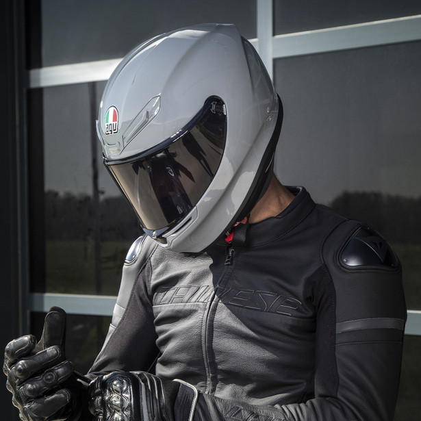 Nardo grey motorcycle store helmet