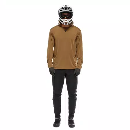 HG ROX JERSEY LS - MEN'S LONG SLEEVE BIKE T-SHIRT - BROWN - 3