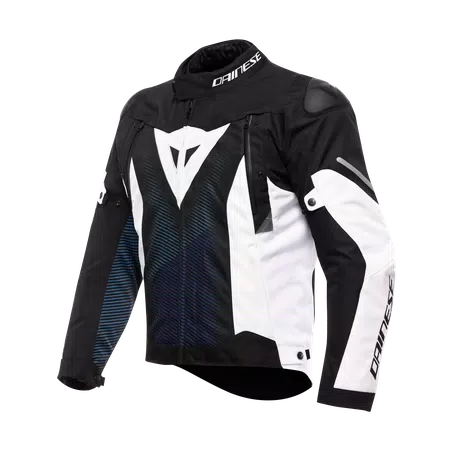 SUPER SPRINT D-DRY - HERREN WASSERDICHTE MOTORRADJACKE - BLACK/BLUE/WHITE - 1