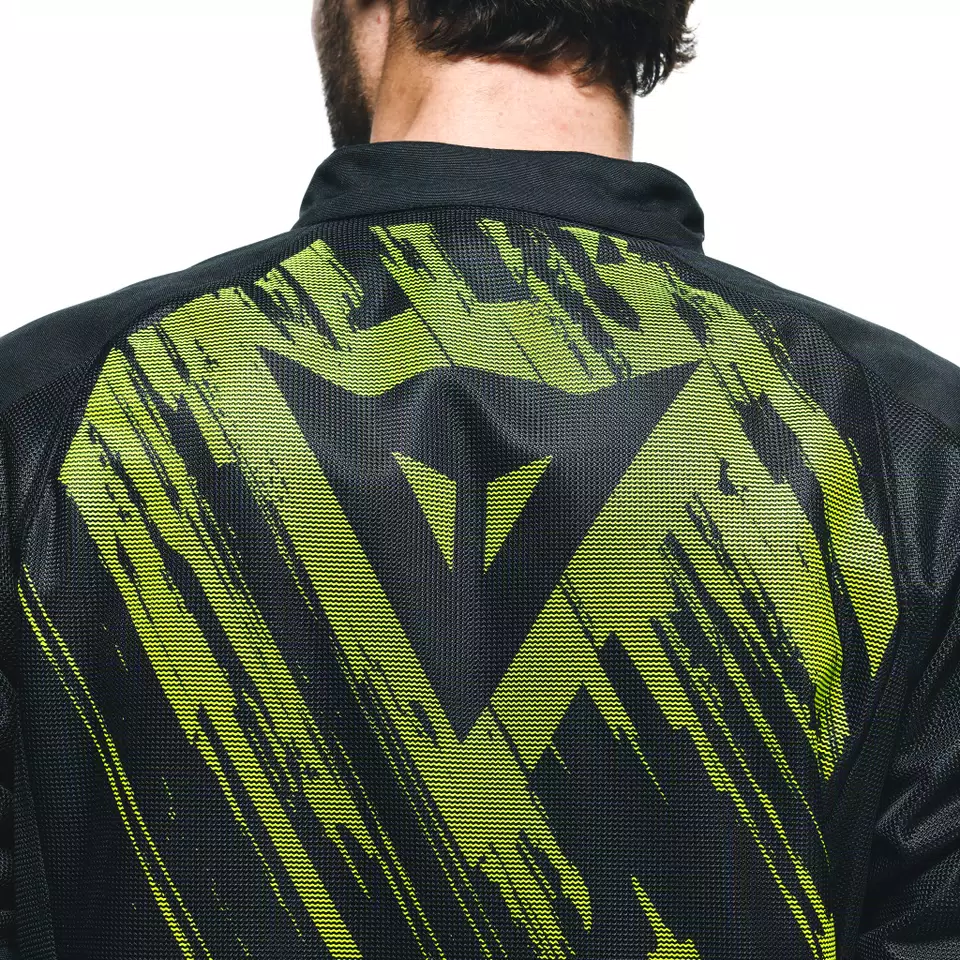 HEROSPHERE AIR - MEN SUMMER MOTORCYCLE JACKET - BLACK/FLUO YELLOW TARMAC - 9