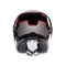 IRIDES MOTORBIKE OPEN FACE HELMET E2206 - VALENZA MATT GREY/BLACK/RED