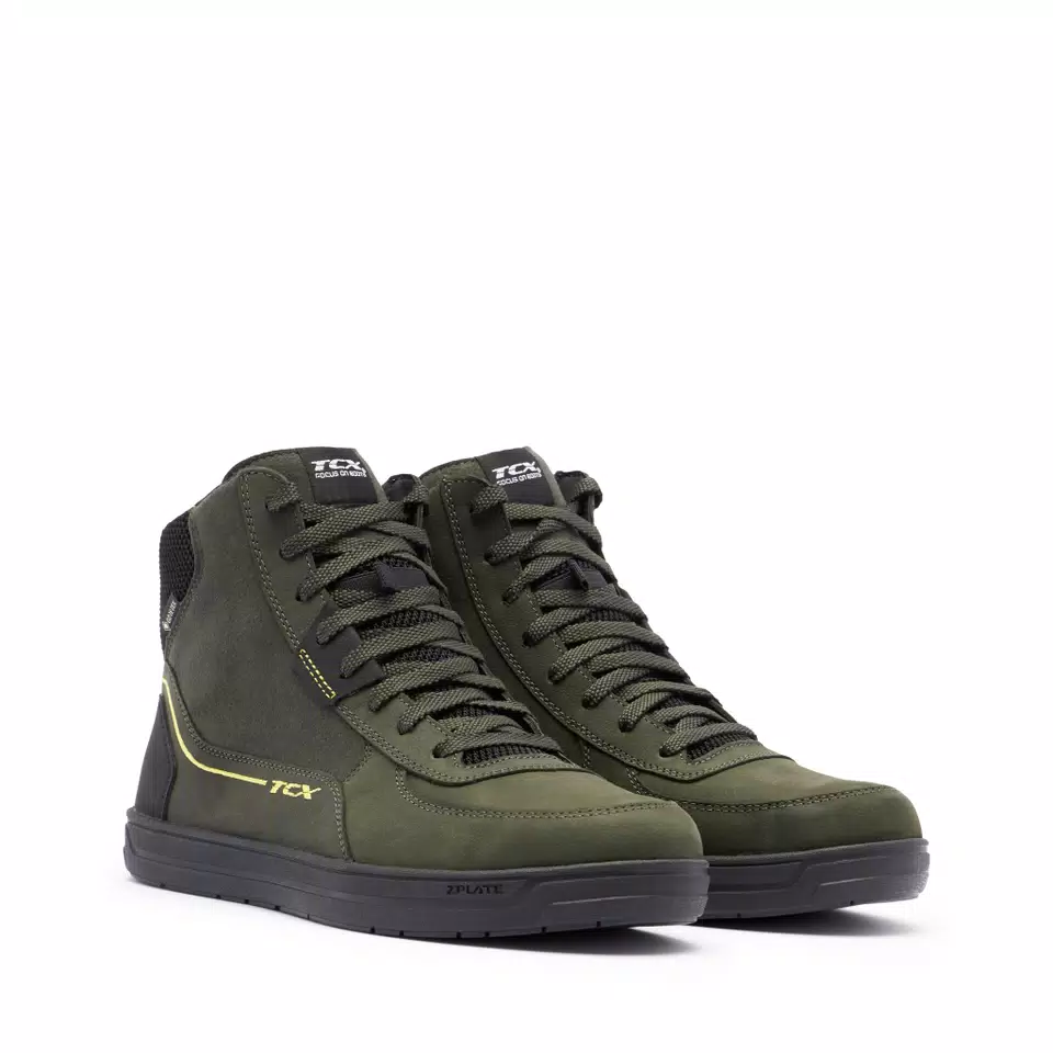MOOD 2 GORE-TEX® SNEAKER MOTO IMPERMEABILI UOMO - VERDE/NERO/GIALLO -  - 1