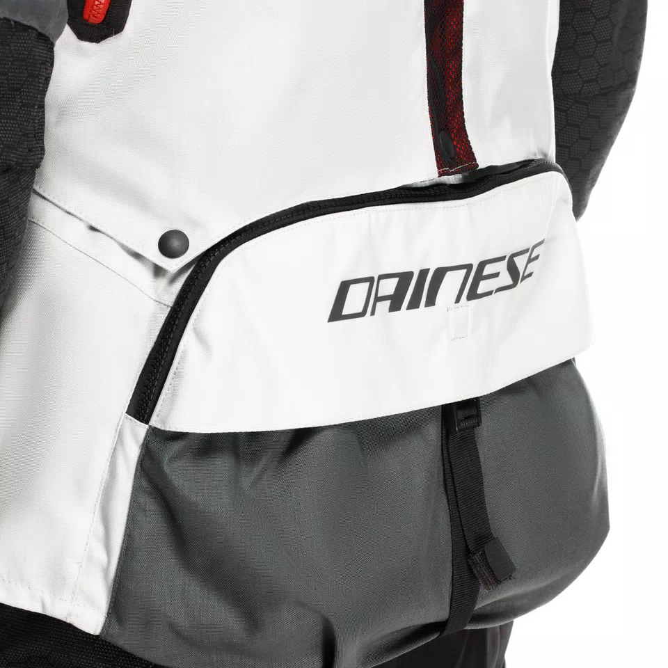 SUPER ADVENTURE ABSØLUTESHELL™ - MEN MOTORCYCLE OFF-ROAD JACKET - GLACIER-GREY/IRON-GATE/RED - 12