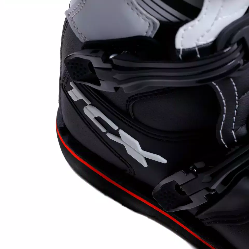 X-BLAST MEN'S MOTORCYCLE BOOTS - BLACK/WHITE/RED -  - 10