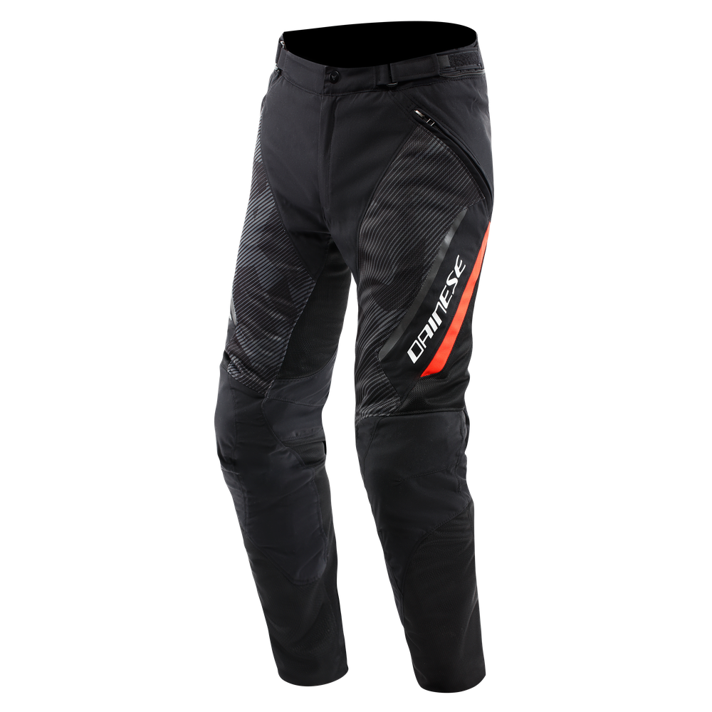 drake-2-super-air-pantaloni-moto-estivi-in-tessuto-uomo-black-anthracite-red-fluo image number 0