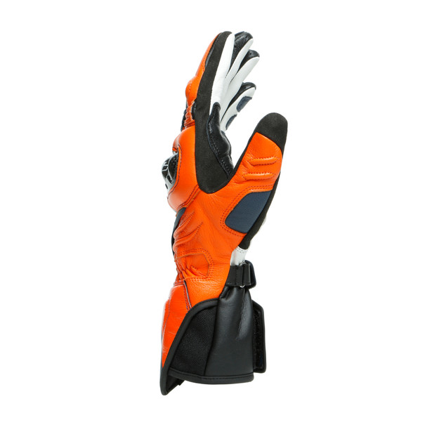 carbon-3-long-gloves-black-iris-flame-orange-fluo-red image number 1