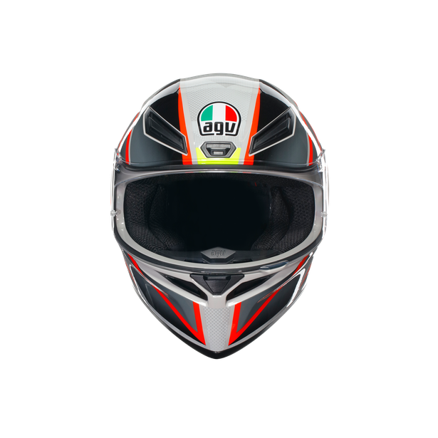 k1-s-blipper-grey-red-motorbike-full-face-helmet-e2206 image number 1
